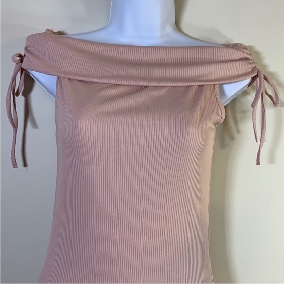 NEW! Lulus Never Enough Blush Pink Bodycon Dress. Medium. - Picture 4 of 11